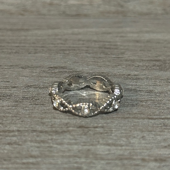 Assorted Bedazzled Silver Rings (Assorted Sizes) - Picture 2 of 4